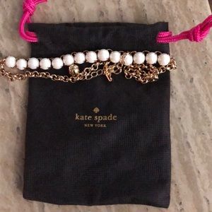 Katespade  Gold Tone Pearl Necklace